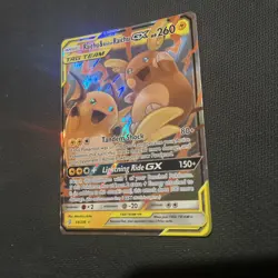 Pokemon GX Unified Minds Alolan Raichu Card 54/236 Ultra Rare SM Holo - Image 3