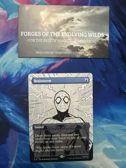 Brainstorm Spider-Man 7016 Borderless Non-Foil Bonus Card Inked Ink Secret Lair - Image 1