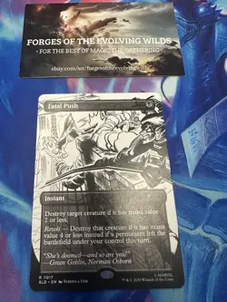 Fatal Push Spider-Man 7017 Borderless Non-Foil Bonus Card Ink Inked Secret Lair - Image 1