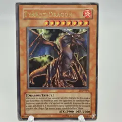 Tyrant Dragon LOD-034 Moderately Played MP Ultra Rare Holo Unlimited Yugioh Card - Image 1