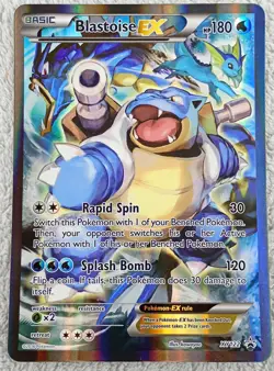 Pokemon TCG - JUMBO Blastoise EX Card Black Star Promo XY122 - NM - Image 1