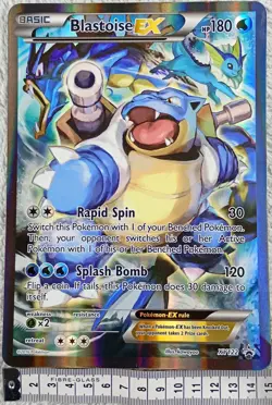 Pokemon TCG - JUMBO Blastoise EX Card Black Star Promo XY122 - NM - Image 4