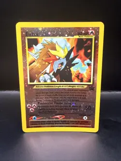 Pokemon Card - Entei #34 Black Star WOTC Movie Promo Reverse Holo - Image 2