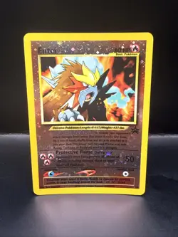Pokemon Card - Entei #34 Black Star WOTC Movie Promo Reverse Holo - Image 3
