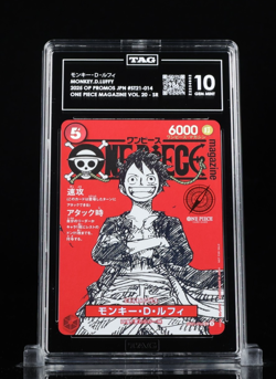 One Piece Card Magazine Vol.20 Monkey D. Luffy Promo TAG 10 (SCORE 986) - Image 1