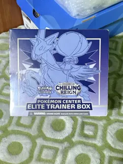 Pokemon Center ETB Sword & Shield Chilling Reign SWSH06 Sealed TCG Card - Image 1