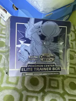 Pokemon Center ETB Sword & Shield Chilling Reign SWSH06 Sealed TCG Card - Image 2