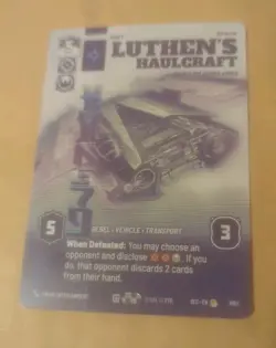 Luthen's Haulcraft Countermeasures Armed 1063 Prestige Star Wars Unlimited Card - Image 1