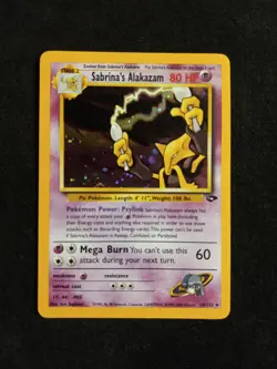 Pokemon TCG Sabrina's Alakazam 16/132 Gym Challenge Holo Rare Card - Image 3