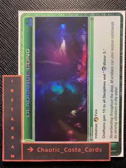 DEADRANGE GONG - LOCATION CARD - CHAOTIC CARD - SUPER RARE - TCG - CCG - N/M - Image 1