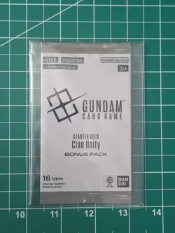 Unopened Clan Unity Bonus Pack Gundam Card Game Starter Deck ST06 - Image 1