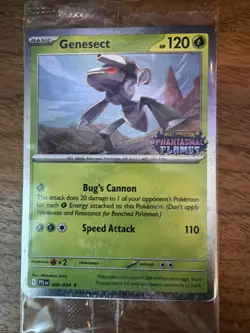 Phantasmal Flames Reshiram 017/094 + Genesect 008/094 Promo Cards Sealed NM - Image 4