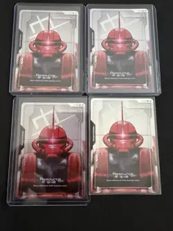 Gundam TCG Card Game Newtype Rising R-005 Resource - Char's Zaku II C+ Foil - Image 1