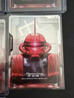 Gundam TCG Card Game Newtype Rising R-005 Resource - Char's Zaku II C+ Foil - Image 2