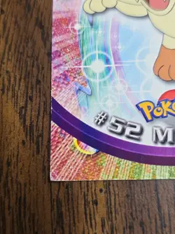 Meowth #52 Topps Black Label Non Foil Pokemon Card MP - Image 2