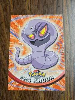 #24 Arbok - Pokemon Topps Card - Green Logo - Image 1