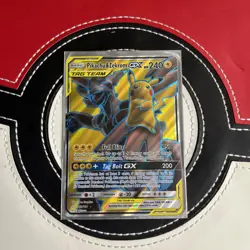 Pokemon Pikachu & Zekrom GX TCG Sun & Moon Team Up Holo Ultra Rare Card 162/181 - Image 1
