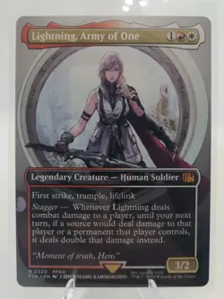 Lightning, Army of One (0320) (Borderless) Final Fantasy Regular NM - Image 1