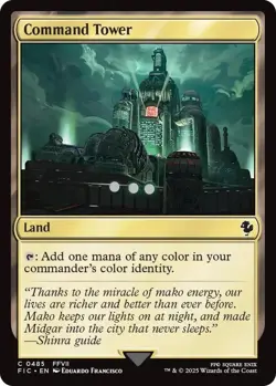 NM Command Tower, MTG, Final Fantasy Commander, Magic the Gathering, 485 - Image 1