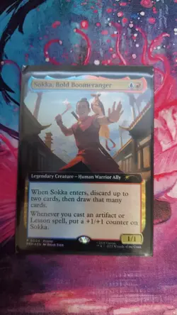 Sokka, Bold Boomeranger (Extended Art) Media Promos Foil - Image 2