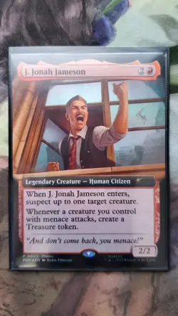 J. Jonah Jameson (Extended Art) Promo Foil (Magic Con Atlanta 2025) - Image 1