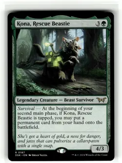 KONA, RESCUE BEASTIE (0187) Duskmourn House of Horror #187 DSK(NM+)(MTG) - Image 1