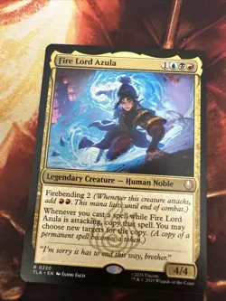 MTG Fire Lord Azula Regular TLA 0220 Rare NM Magic Avatar In Hand - Image 1