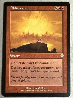 MTG / Obliterate / INV / #156 / Regular / Rare / NM - Image 1