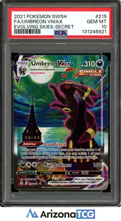 Pokemon 2021 Umbreon VMAX 215/203 Alt Art Evolving Skies GEM MINT PSA 10 - Image 1