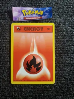 Pokemon - Fire Energy 98/102 - 1st Edition Shadowless Base Set NM - Image 1