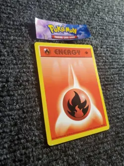 Pokemon - Fire Energy 98/102 - 1st Edition Shadowless Base Set NM - Image 3