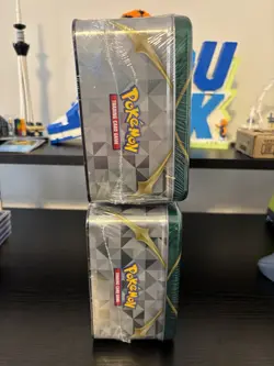 LOT OF 2 Pokemon TCG Arceus Collector Chest Lunchbox Tin Spring 2022 sealed - Image 4