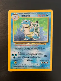 Carte Pokemon : Tortank 2/102 Set de Base Edition 2 Wizards Francaise - Image 1