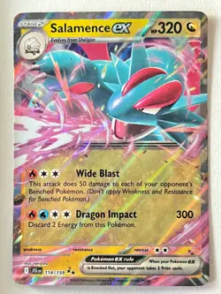 Salamence ex 114/159 Double Rare Journey Together Pokemon - Pack Fresh Near Mint - Image 1