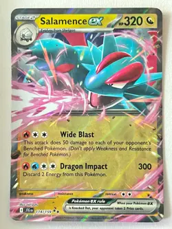 Salamence ex 114/159 Double Rare Journey Together Pokemon - Pack Fresh Near Mint - Image 3