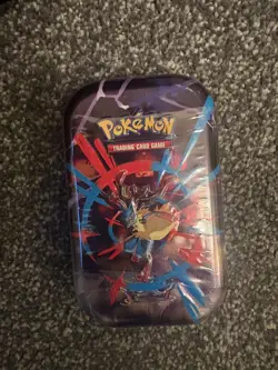 Pokemon TCG Mega Evolution Mega Heroes Mini Tin (Lucario) Sealed - Image 1