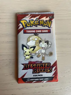 1x Pokemon Scarlet & Violet Destined Rivals Fun Booster Pack Factory Sealed - Image 1