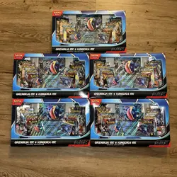 Lot Of 5 Pokemon Greninja and Kingdra Ex Special Collection Box - Image 1