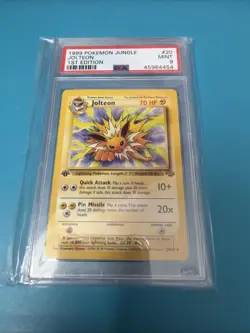Pokemon 1999 Jungle 1st Edition Jolteon Non Holo 20/64 PSA 9 - Image 1