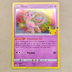 Mew Holofoil 011/025 Holo Rare Celebrations LP Lightly Played - Image 1
