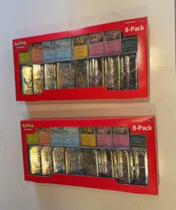 (2) Pokemon TCG Costco Prismatic Evolutions 8 pack mini Tins / NEW / SEALED - Image 2