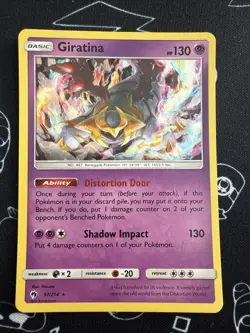 Giratina 97/214 RARE Holo Pokemon TCG: Sm-Lost Thunder Holo - NM - Image 1