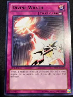 Divine Wrath BP01-EN054 - 1st Edition - Rare - LP - Image 1