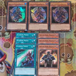 3 x LEDD-ENA03 Apprentice Illusion Magician Ultra + Magic & Bonus UNL Ed YuGiOh - Image 1
