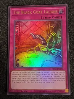Yu-Gi-Oh! The Black Goat Laughs CH01-EN038 Ultra Rare NM - Image 1