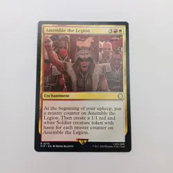 Assemble the Legion MTG Rare Magic: The Gathering Fallout Commander Enchantment - Image 1