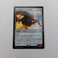 Brotherhood Vertibird MTG Rare Magic: The Gathering Fallout Commander Vehicle - Image 1