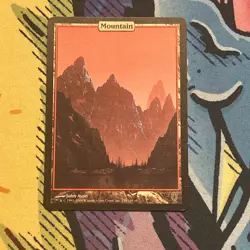 Mountain 1x MtG Unhinged LP FULL ART - Image 1