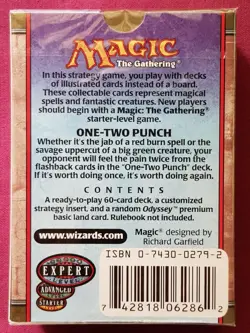 Magic The Gathering ODYSSEY ONE-TWO PUNCH New Sealed Theme Deck MTG - Image 2