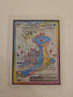 Lapras ex 158/142 Stellar Crown Full Art Ultra Rare Holo Pokemon Card NM - Image 1